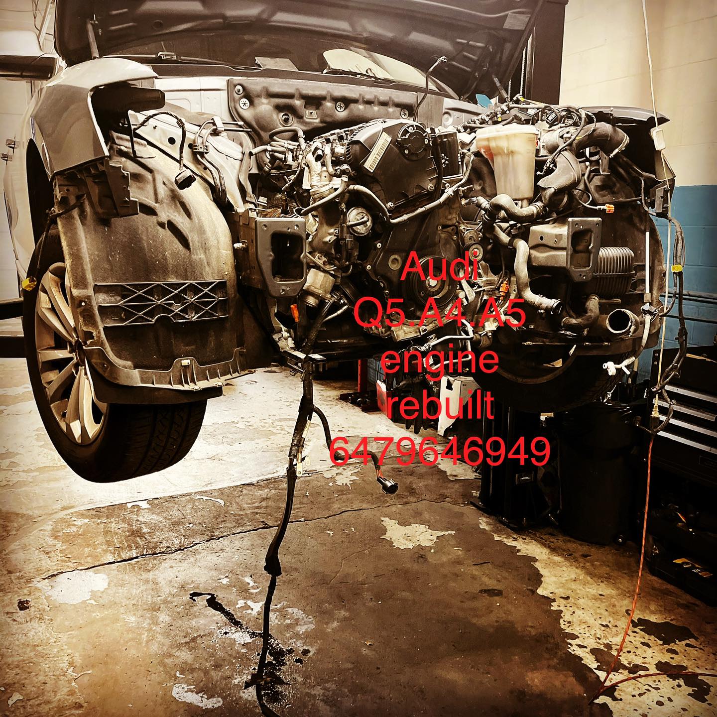 Automotive work at Nikta Auto Service shop